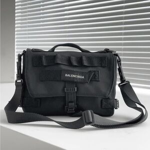 Balenciaga nylon messenger bag